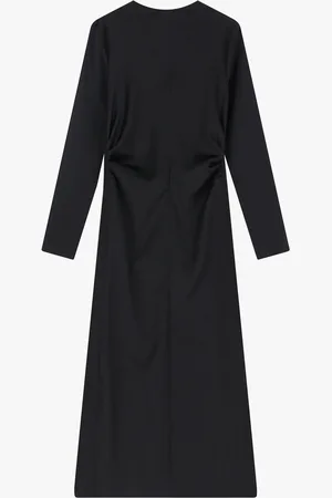 Imperial Vestido medio drapeado con mangas largas