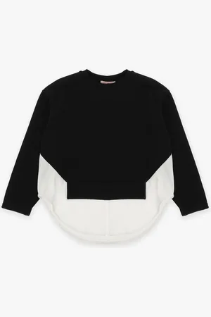 Imperial Sudadera de niña con bajo estilo camisa