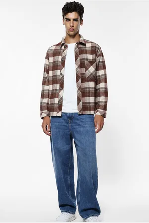 Imperial Camisa a cuadros con bolsillo frontal