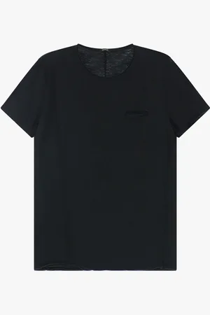 Imperial Camiseta con bolsillo en el pecho y cuello redondo