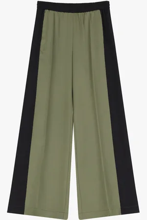 Imperial Pantalones anchos a bloques de color