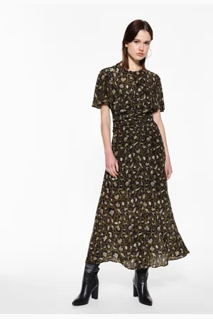 Imperial Vestido estampado de manga corta