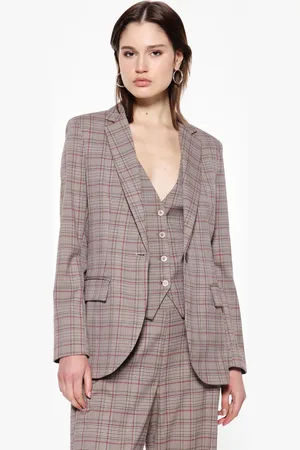 Imperial Chaqueta de cuadros abotonada
