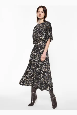 Imperial Vestido estampado con mangas cortas