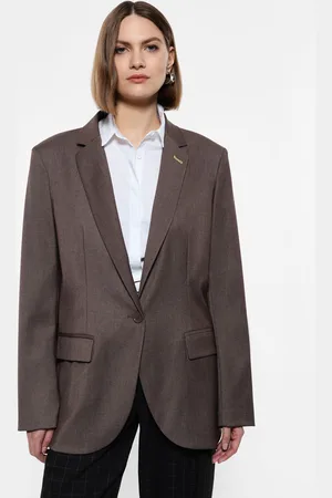 Imperial Blazer de botonadura sencilla con hombros acolchados