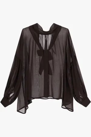 Imperial Camisa con mangas amplias y lazo