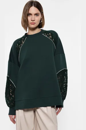 Imperial Sudadera sin capucha manga larga con encaje