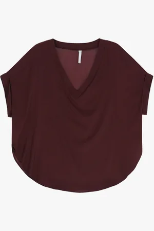 Imperial Camiseta con cuello en v y mangas cortas