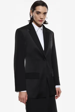 Imperial Blazer satinado con cierre de botón