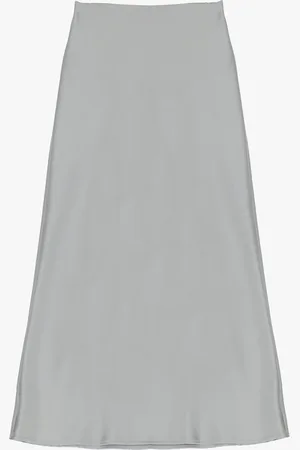 Imperial Falda midi fluida efecto satinado