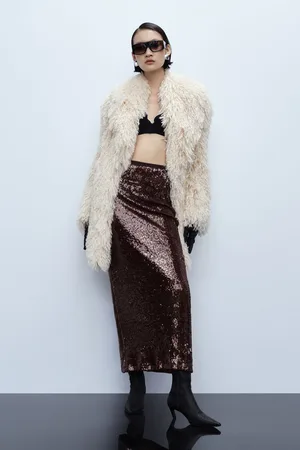 Imperial Falda larga con lentejuelas brillantes
