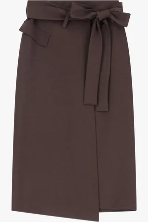 Imperial Falda midi con lazo frontal