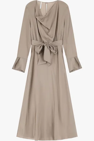 Imperial Vestido midi con detalles de lazo