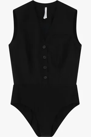 Imperial Bodysuit sin mangas con botones