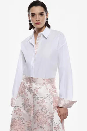 Imperial Camisa con cuello clásico y detalles estampados.