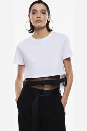 Imperial Camiseta corta con encaje