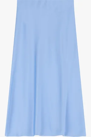 Imperial Falda de corte midi monocromática
