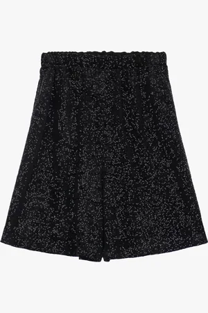 Imperial Bermudas de cintura alta con brillos