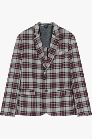 Imperial Blazer a cuadros con botones