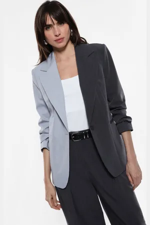 Imperial Blazer bicolor con cierre frontal
