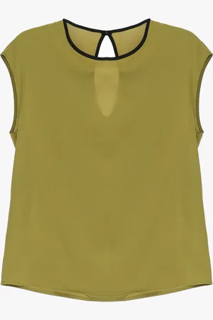 Imperial Top sin mangas con cuello redondo