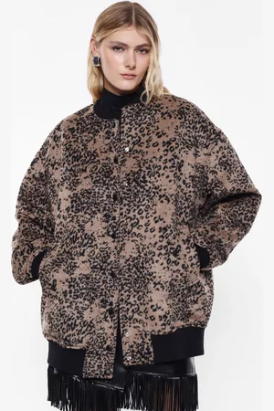 Imperial Chaqueta bomber con estampado animal