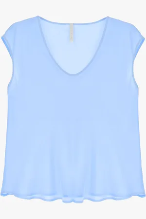 Imperial Top sin mangas con cuello en v