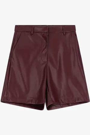 Imperial Shorts de piel sintética con bolsillos