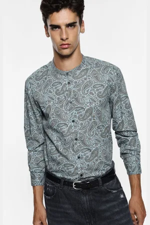 Imperial Camisa con cuello mao y estampado