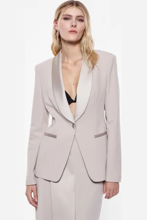 Imperial Blazer con cuello de chal delicado