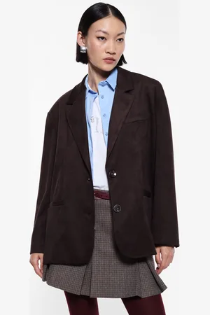 Imperial Blazer efecto suede con botonadura sencilla
