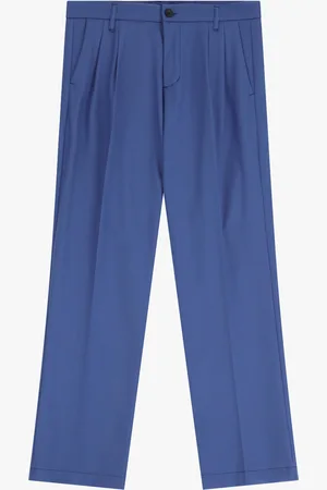 Imperial Pantalones con pinzas y tiro medio