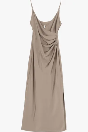 Imperial Vestido midi con drapeado lateral
