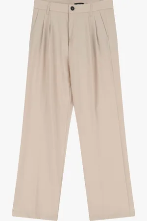 Imperial Pantalones con pinzas y tiro medio