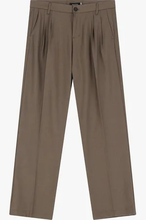Imperial Pantalones con pinzas y tiro medio