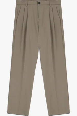 Imperial Pantalones con pinzas y tiro medio