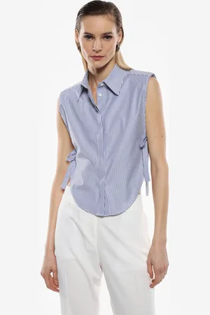 Imperial Camisa sin mangas a rayas con lazos