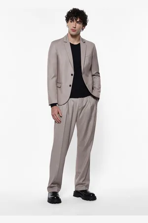 Imperial Pantalones con pinzas y tiro medio