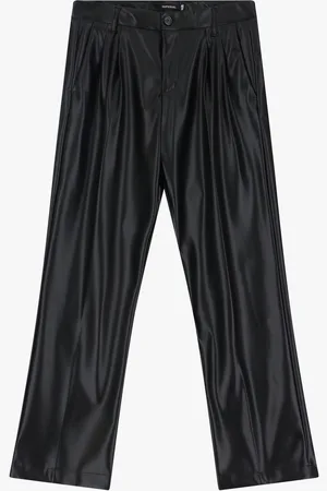 Imperial Pantalones baggy de piel sintética