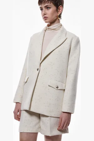 Imperial Blazer efecto tweed con bolsillos con botones