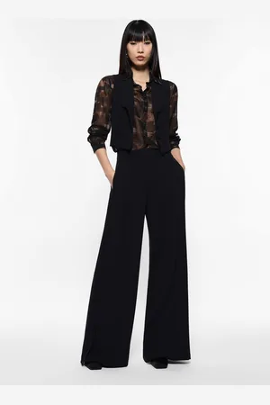 Imperial Pantalones anchos con botones laterales