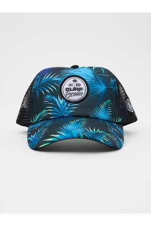 Inside Hombre Gorras trucker - Gorra trucker estampado tropic Azul U