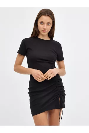Inside Mujer Vestidos - Vestido mini con fruncidos Negro XL
