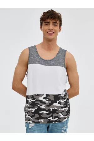 Inside Hombre Camisetas - Camiseta camuflaje combinado Negro S