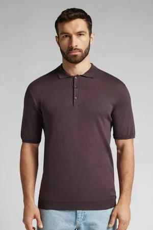 intimissimi Polo de Manga Corta de Punto de Algodón Hombre Tamaño M