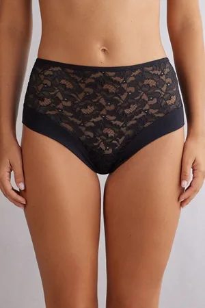 intimissimi Culotte Brasileño de Talle Alto de Encaje Delicate Pieces Mujer Tamaño S