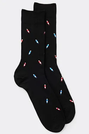 intimissimi Calcetín Corto de Algodón Estampado Hombre Tamaño 44-45