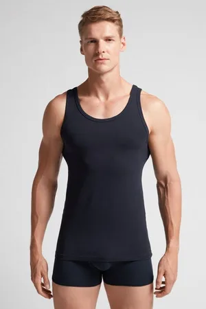 intimissimi Camiseta de tirantes de algodón para hombre Hombre Tamaño M