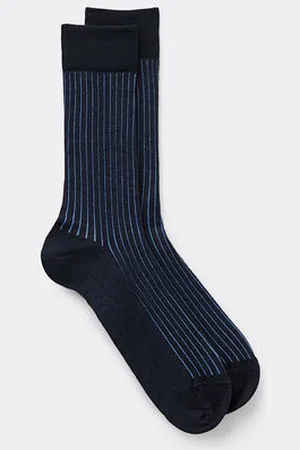 intimissimi Calcetines Cortos de Algodón de Hilo de Escocia Canalé Hombre Tamaño 40-41