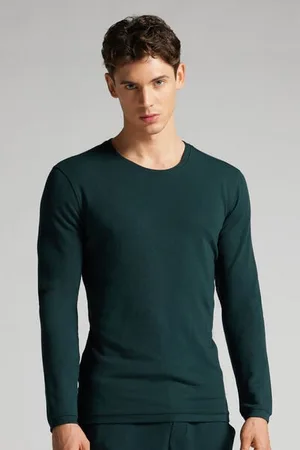 intimissimi Camiseta básica de manga larga para hombre de modal Hombre Tamaño XXL